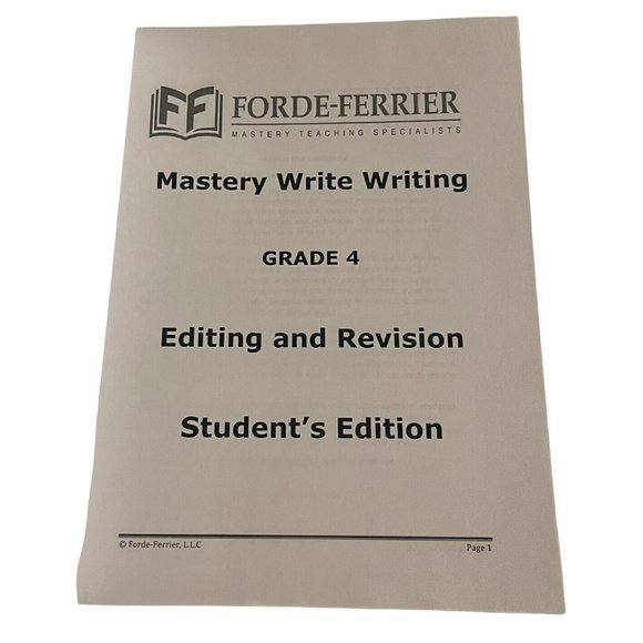 TEXAS STAAR 2016 Mastery Write Writing Editing Revision Workbook Grade 4 Updated - Picture 7 of 7